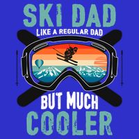 Ski Dad Like A Regular Dad But Cooler Vintage Skier Gift Long Sleeve Shirt