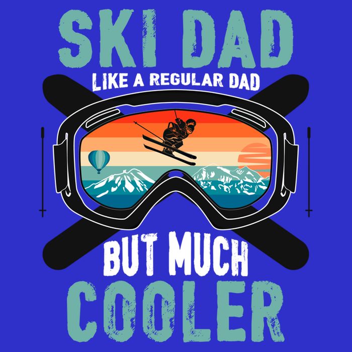 Ski Dad Like A Regular Dad But Cooler Vintage Skier Gift Bag