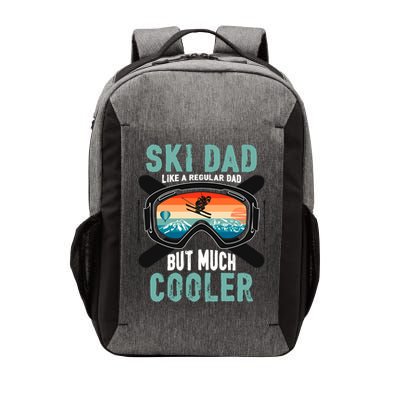 Ski Dad Like A Regular Dad But Cooler Vintage Skier Gift Vector Backpack