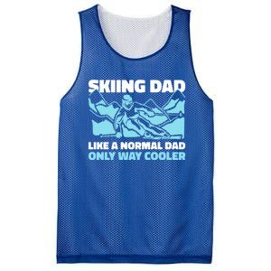 Skiing Dad Like A Regular Dad But Cooler For Father's Day Gift Mesh Reversible Basketball Jersey Tank