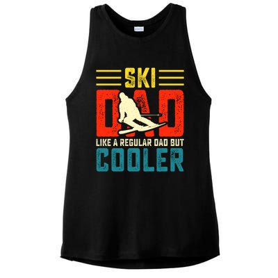 Ski Dad Like A Regular Dad But Cooler Funny Quote Gift Ladies PosiCharge Tri-Blend Wicking Tank