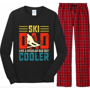 Ski Dad Like A Regular Dad But Cooler Funny Quote Gift Long Sleeve Pajama Set