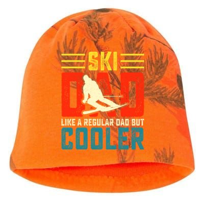 Ski Dad Like A Regular Dad But Cooler Funny Quote Gift Kati - Camo Knit Beanie