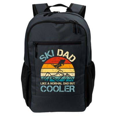 Ski Dad Like A Regular Dad But Cooler Vintage Skiing Skier Gift Daily Commute Backpack