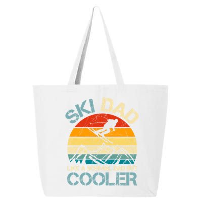 Ski Dad Like A Regular Dad But Cooler Vintage Skiing Skier Gift 25L Jumbo Tote