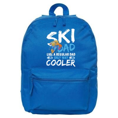 Ski Dad Like A Regular Dad Only Way Cooler Skiing Skier Gift 16 in Basic Backpack