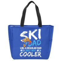 Ski Dad Like A Regular Dad Only Way Cooler Skiing Skier Gift Zip Tote Bag