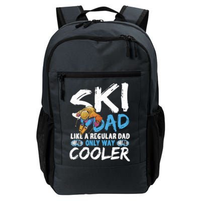 Ski Dad Like A Regular Dad Only Way Cooler Skiing Skier Gift Daily Commute Backpack