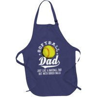 Softball Dad Like A Baseball Dad With Bigger Balls Softball Apron