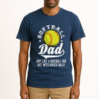 Softball Dad Like A Baseball Dad With Bigger Balls Softball Tall T-Shirt