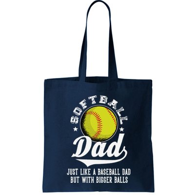 Softball Dad Like A Baseball Dad With Bigger Balls Softball Bag