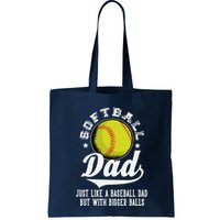 Softball Dad Like A Baseball Dad With Bigger Balls Softball Bag
