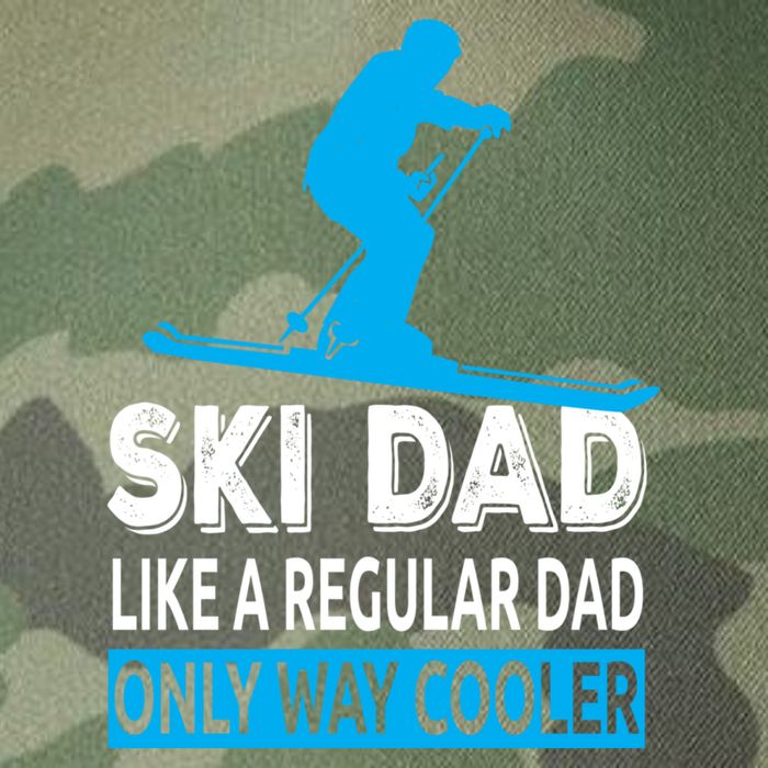 Ski Dad Like A Regular Dad Only Way Cooler Skiing Cute Gift Legacy Tie Dye Trucker Hat