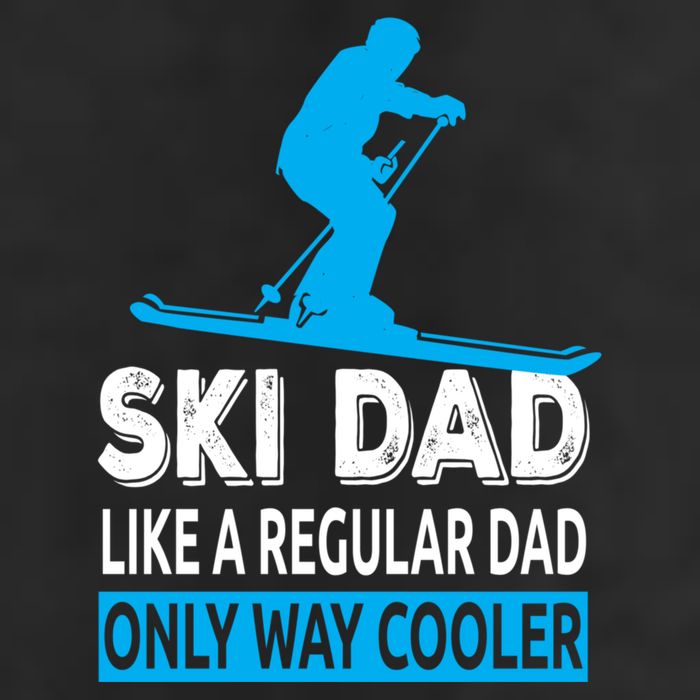 Ski Dad Like A Regular Dad Only Way Cooler Skiing Cute Gift 7 Panel Mesh Trucker Snapback Hat
