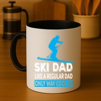 Ski Dad Like A Regular Dad Only Way Cooler Skiing Cute Gift Mug