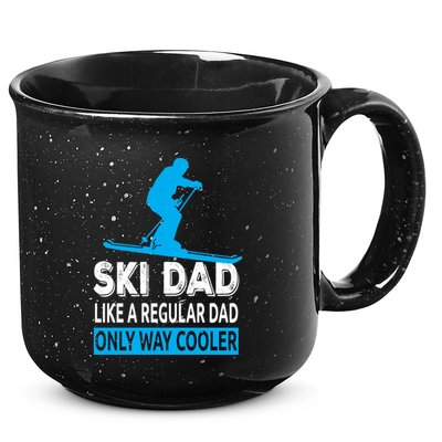 Ski Dad Like A Regular Dad Only Way Cooler Skiing Cute Gift 15oz Campfire Ceramic Mug