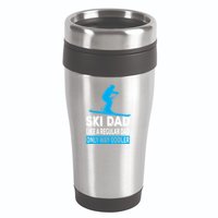 Ski Dad Like A Regular Dad Only Way Cooler Skiing Cute Gift 16oz Travel Tumbler