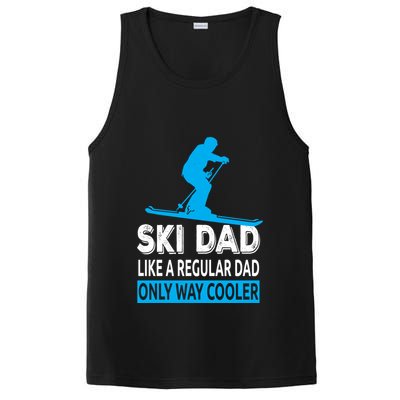 Ski Dad Like A Regular Dad Only Way Cooler Skiing Cute Gift PosiCharge Competitor Tank