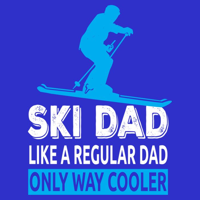 Ski Dad Like A Regular Dad Only Way Cooler Skiing Cute Gift 16 in Basic Backpack