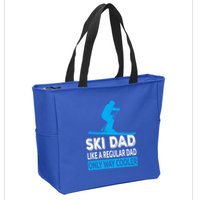 Ski Dad Like A Regular Dad Only Way Cooler Skiing Cute Gift Zip Tote Bag