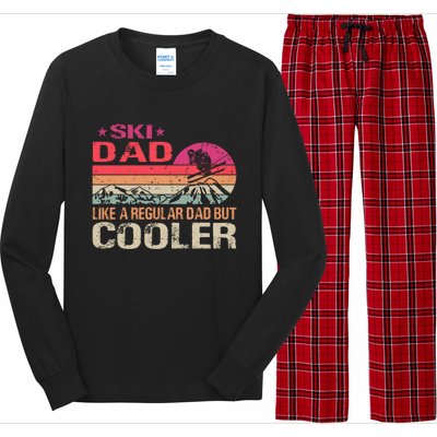 Ski Dad Like A Regular Dad But Cooler Ski Skier Meaningful Gift Long Sleeve Pajama Set