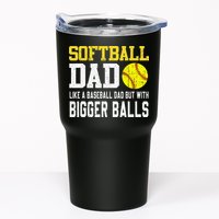 Softball Dad Like A Baseball But With Bigger Balls FatherS Tumbler