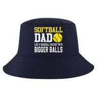 Softball Dad Like A Baseball But With Bigger Balls FatherS Cool Comfort Performance Bucket Hat
