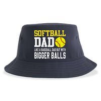 Softball Dad Like A Baseball But With Bigger Balls FatherS Sustainable Bucket Hat