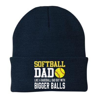 Softball Dad Like A Baseball But With Bigger Balls FatherS Beanie