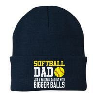 Softball Dad Like A Baseball But With Bigger Balls FatherS Beanie