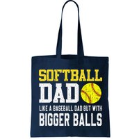 Softball Dad Like A Baseball But With Bigger Balls FatherS Bag