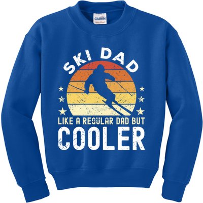 Ski Dad Like A Regular Dad But Cooler Skier Dad Gift Kids Sweatshirt