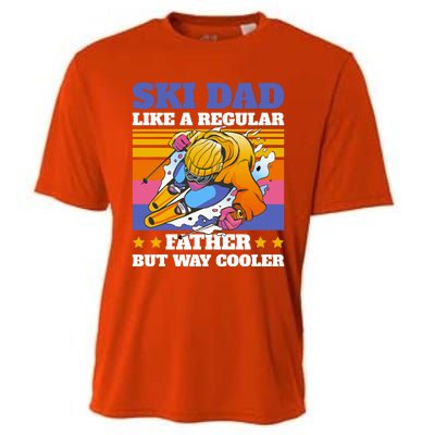 Ski Dad Like A Regular Dad But Way Cooler For Fathers Day Gift Cooling Performance Crew T-Shirt