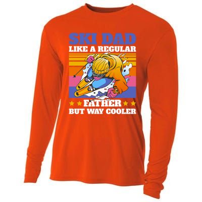 Ski Dad Like A Regular Dad But Way Cooler For Fathers Day Gift Cooling Performance Long Sleeve Crew