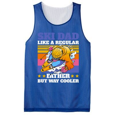 Ski Dad Like A Regular Dad But Way Cooler For Fathers Day Gift Mesh Reversible Basketball Jersey Tank