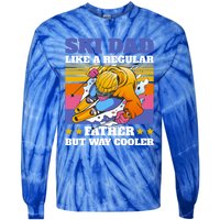 Ski Dad Like A Regular Dad But Way Cooler For Fathers Day Gift Tie-Dye Long Sleeve Shirt