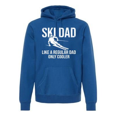 Ski Dad Like A Regular Dad Only Cooler Happy Father Day Funny Gift Premium Hoodie