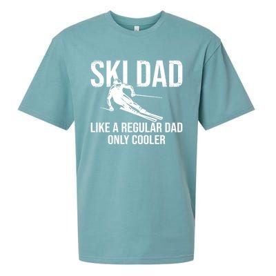 Ski Dad Like A Regular Dad Only Cooler Happy Father Day Funny Gift Sueded Cloud Jersey T-Shirt