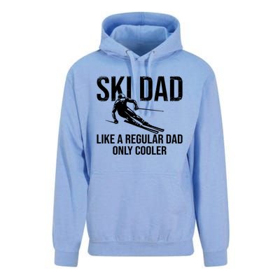 Ski Dad Like A Regular Dad Only Cooler Happy Father Day Funny Gift Unisex Surf Hoodie