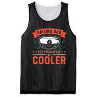 Sailing Dad Like A Regular Dad But Cooler Dad Captain Boat Mesh Reversible Basketball Jersey Tank