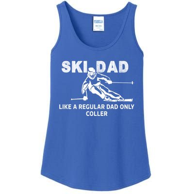 Ski Dad Like A Regular Dad Only Cooler Funny Skiing Gift Ladies Essential Tank