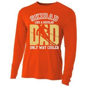 Ski Dad Like A Regular Dad Only Way Cooler Gift Cooling Performance Long Sleeve Crew