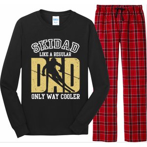 Ski Dad Like A Regular Dad Only Way Cooler Gift Long Sleeve Pajama Set