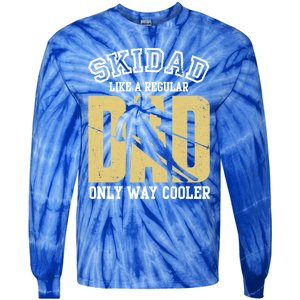 Ski Dad Like A Regular Dad Only Way Cooler Gift Tie-Dye Long Sleeve Shirt