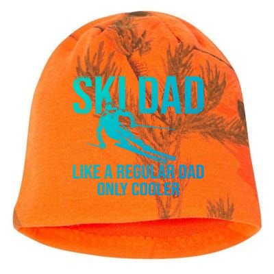 Ski Dad Like A Regular Dad Only Cooler Happy Father Day Funny Gift Kati - Camo Knit Beanie