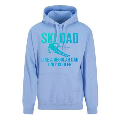 Ski Dad Like A Regular Dad Only Cooler Happy Father Day Funny Gift Unisex Surf Hoodie