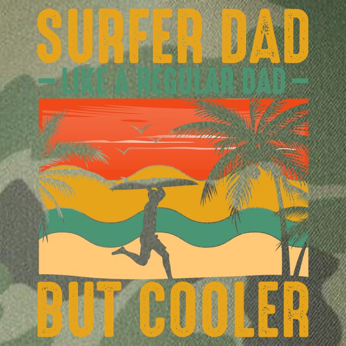 Surfer Dad Like Regular Dad But Cooler | Surfing Dad Legacy Tie Dye Trucker Hat