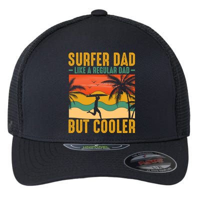 Surfer Dad Like Regular Dad But Cooler | Surfing Dad Flexfit Unipanel Trucker Cap