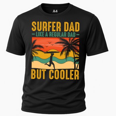 Surfer Dad Like Regular Dad But Cooler | Surfing Dad Performance Shirt