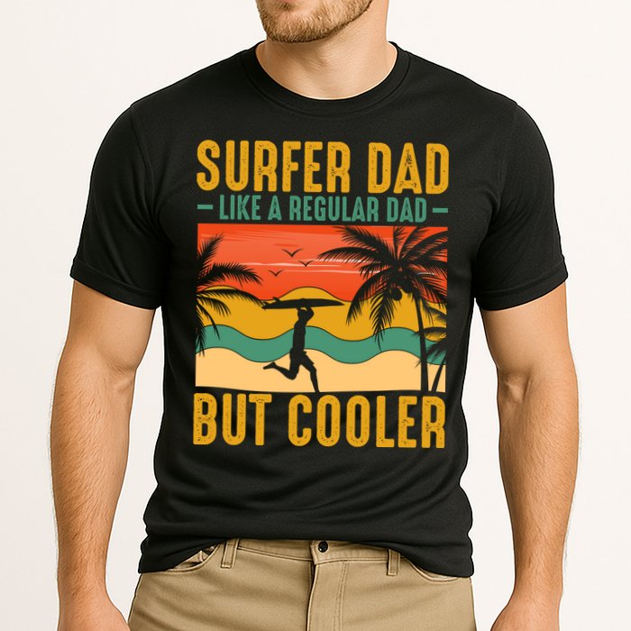 Surfer Dad Like Regular Dad But Cooler | Surfing Dad Performance Shirt